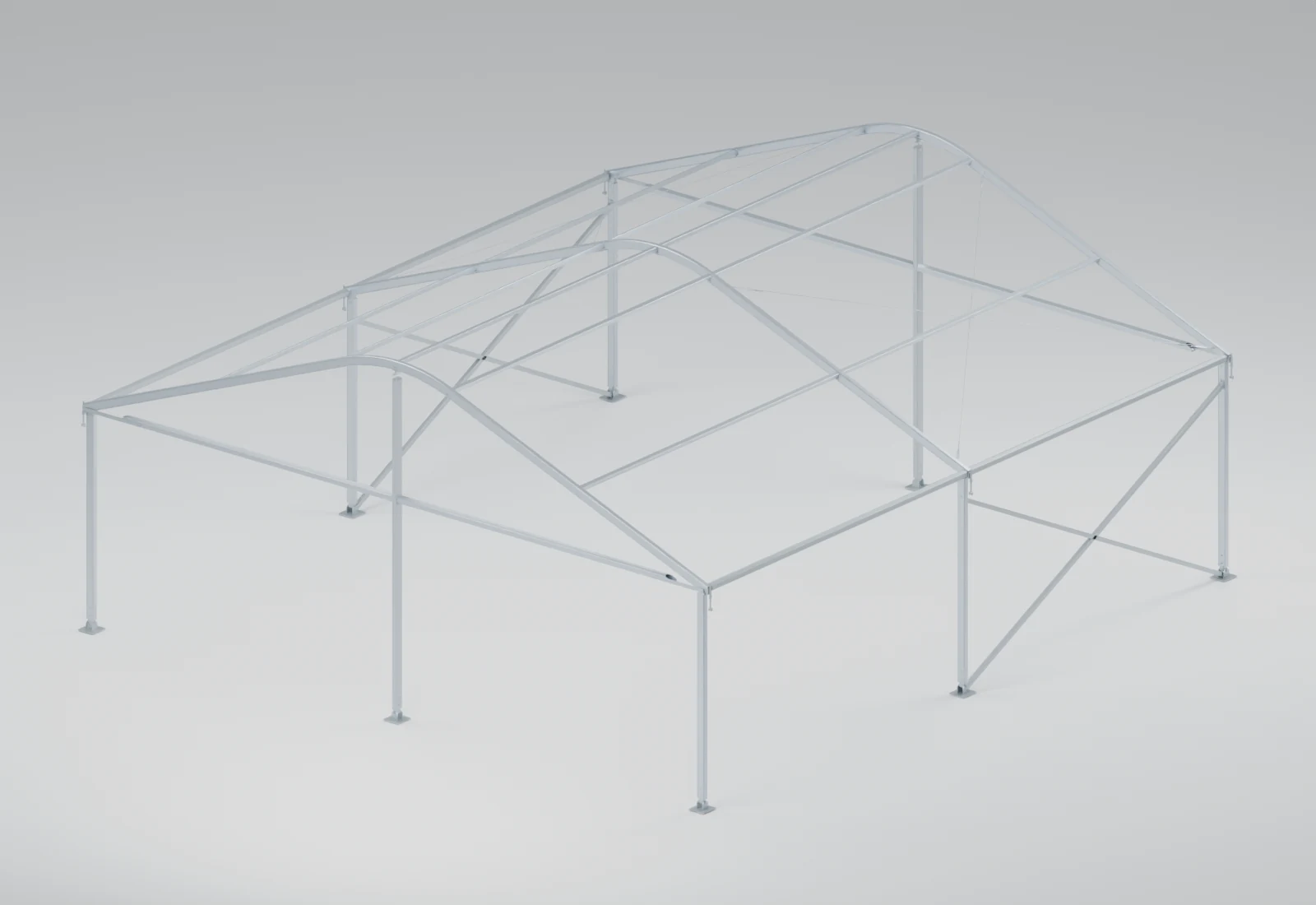 10 × 10 m arcum tent frame
