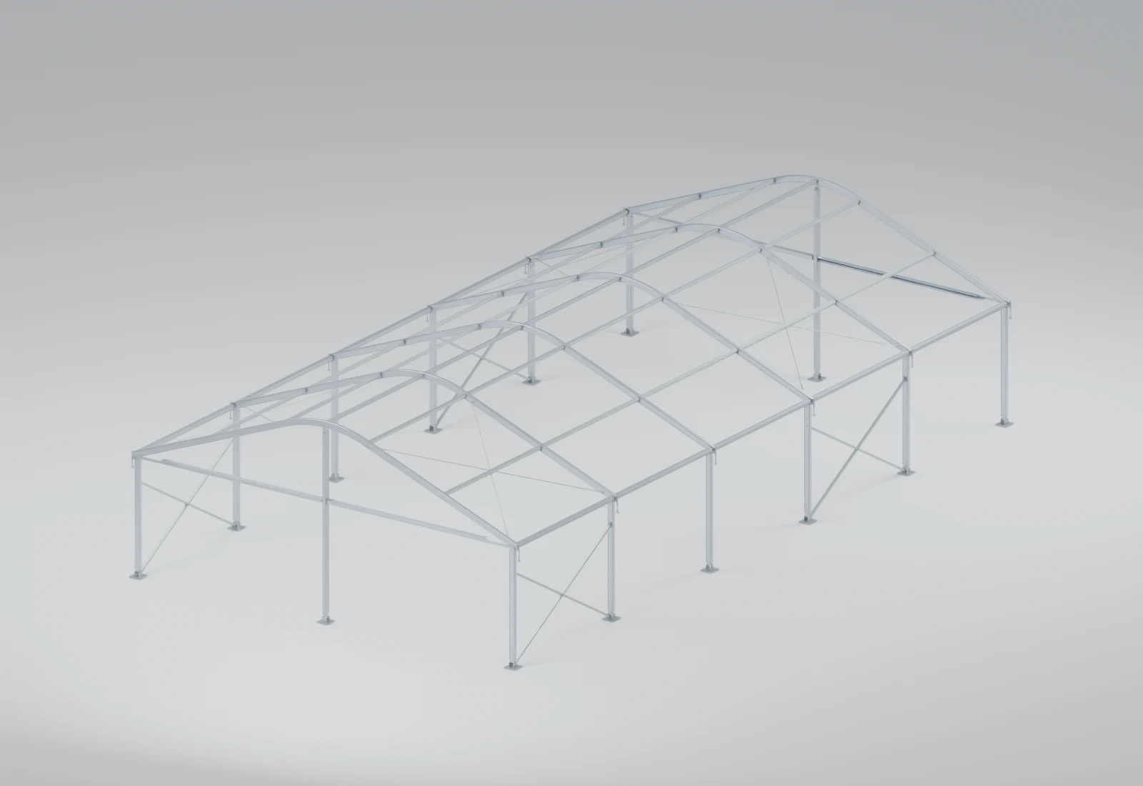 8 × 15 m arcum tent frame
