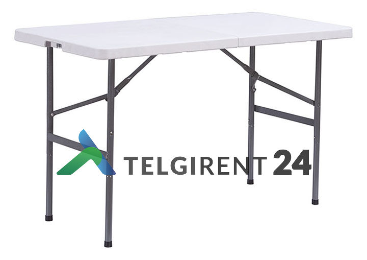 Kokkupandav laud 120cm kokkupandav plastiklaud 120cm plastikmööbel peoinventari rent peoinventari müük kokkupandava laua müük