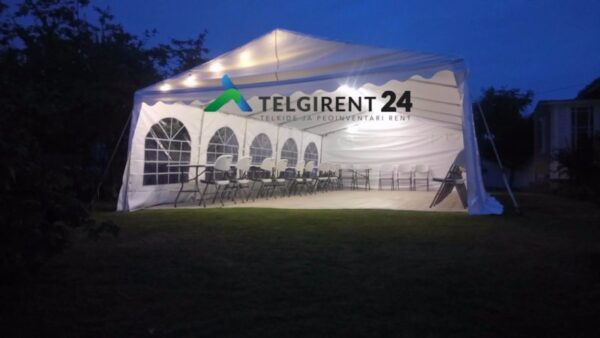 Peotelgi rent 5 x 10 telkide rent peoinventari rent Peotelkide rent telkide rent telgi rent valge peotelgi rent peoinventari rent Telkide rent ja paigaldus