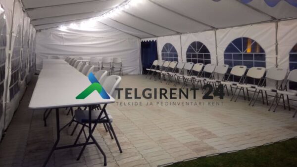 Peotelgi rent 5 x 10 telkide rent peoinventari rent Peotelkide rent telkide rent telgi rent valge peotelgi rent peoinventari rent Telkide rent ja paigaldus