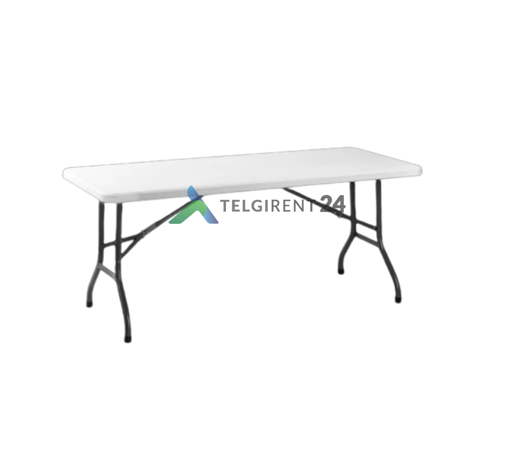 Kokkupandav laud 152cm kokkupandav plastiklaud 152cm plastikmööbel peoinventari rent peoinventari müük kokkupandava laua müük